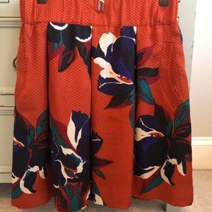 Lined Mini Skirt w/Pockets